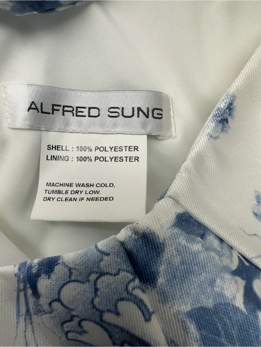 ALFRED SUNG Style D825FP Floral Lace Up Gown, Size 0 - Picture 10 of 11